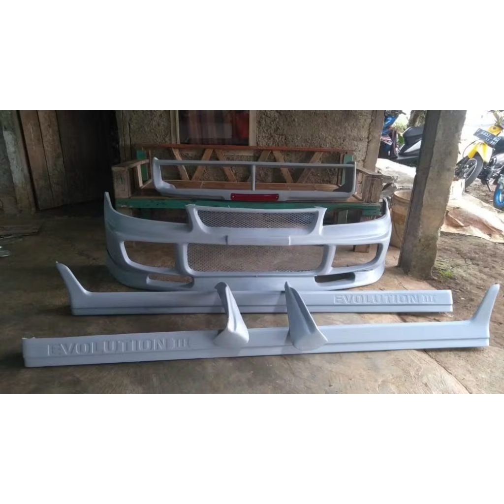 full paket bumper evo 3+spoiler