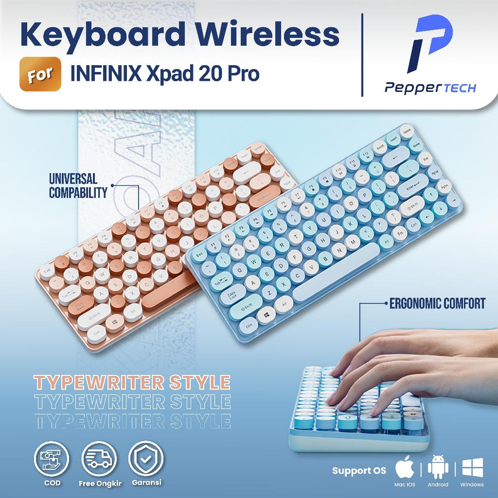 Peppertech Keyboard Komputer Gaming Mechanical Keyboard Bluetooth Wireless Compact