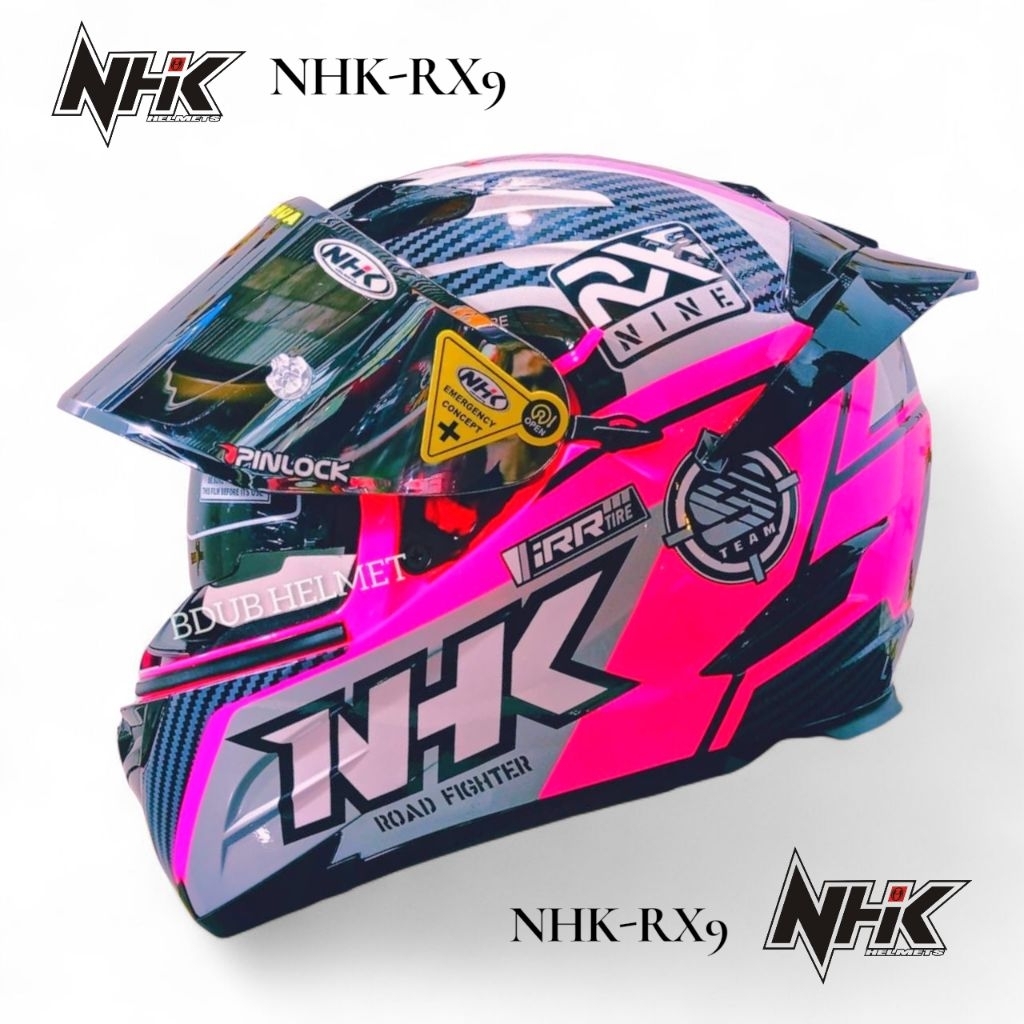 Helm NHK rx9 racer pink paket ganteng original NHK