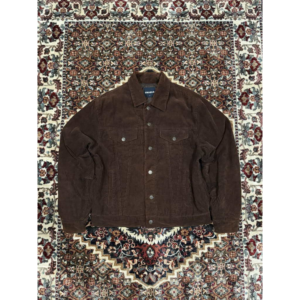 Uniqlo Corduroy Trucker Jacket Brown