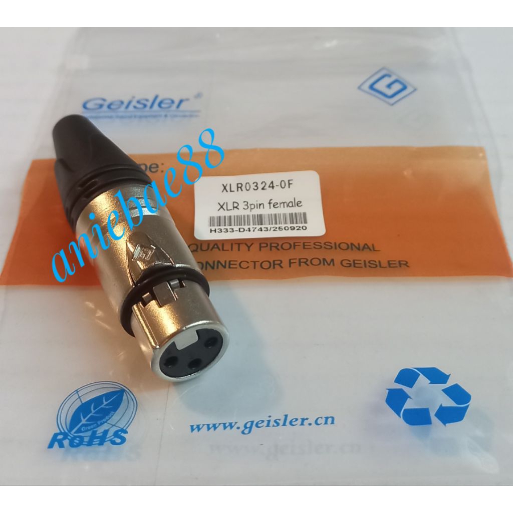 Soket canon XLR 3pin Female