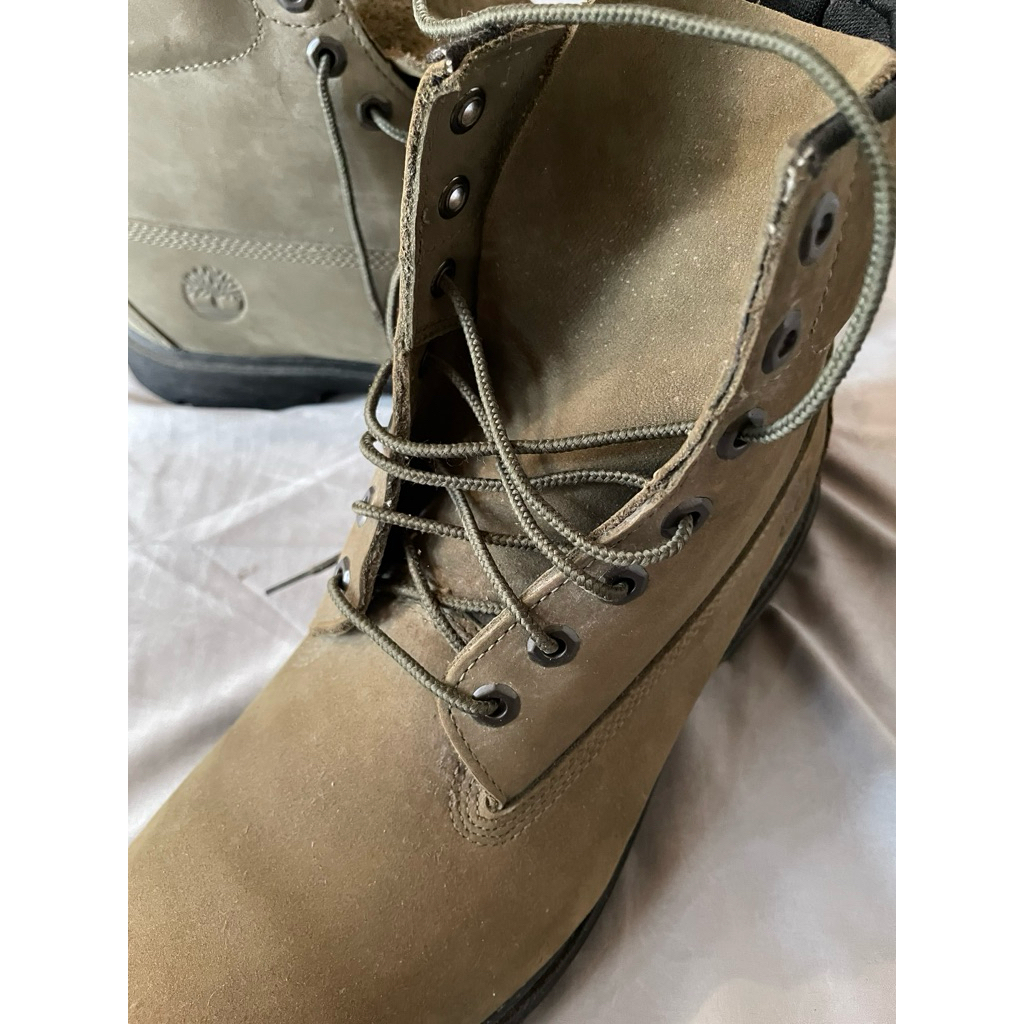 Timberland Pria Original Size 46 Olive Green | Sepatu Boots Premium Anti-Fatigue Outdoor Casual