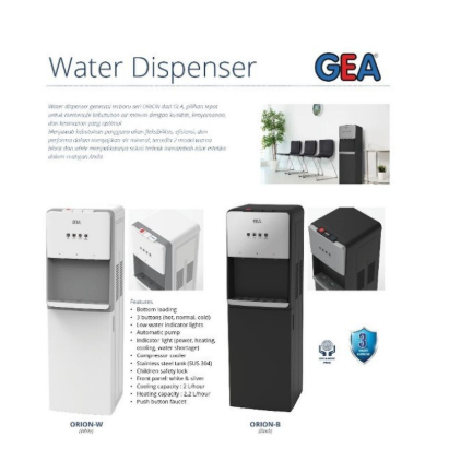 Dispenser Gea Orion Galon Bawah Kompresor