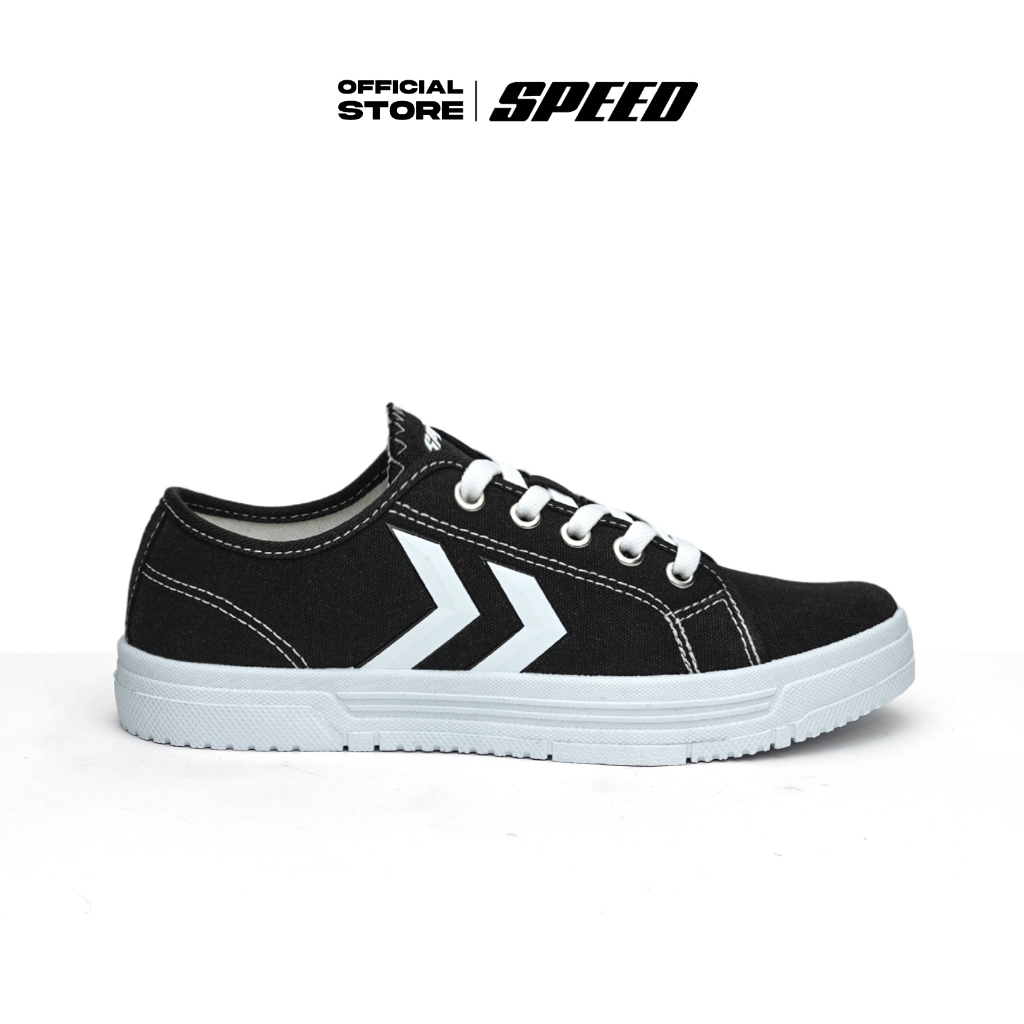 Speed - Sepatu Pria - Levis Lo hitam putih - Sepatu sneakers - sepatu kanvas - Uk 38-43