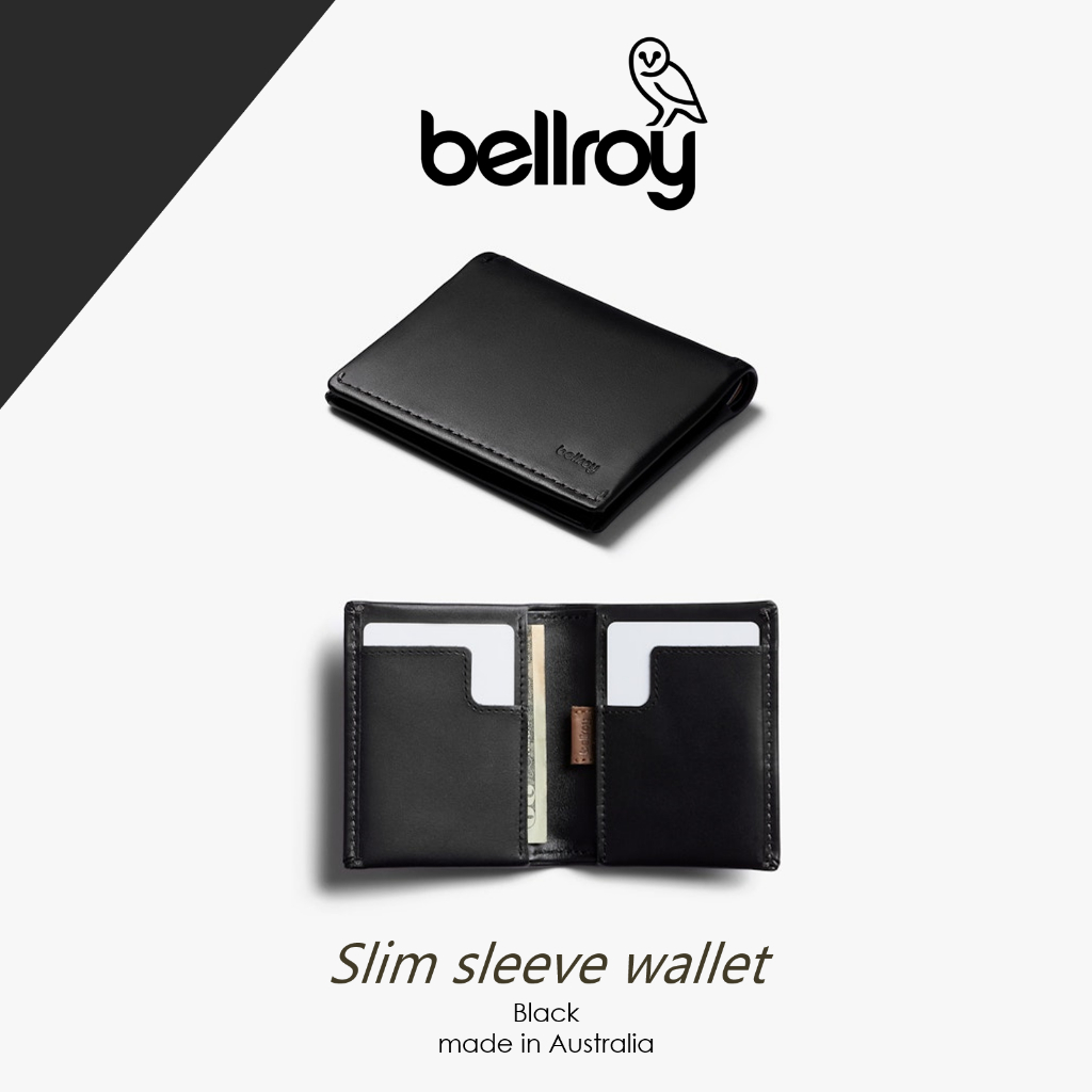 Dompet Bellroy Slim Sleeve Wallet Black Original
