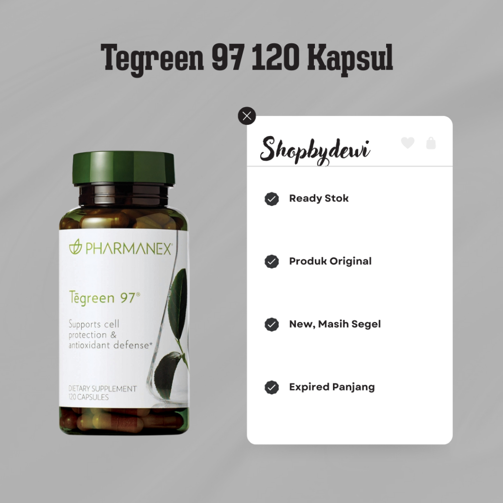 Suplemen Tegreen97 Antioxidan isi 120 Kapsul Exp 2027
