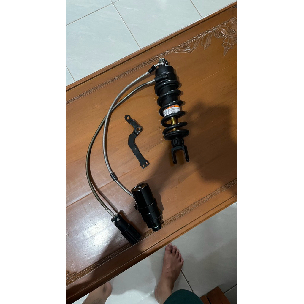shock belakang / monoshock nui double tabung 3 way buat Cbr 150/cb 150r