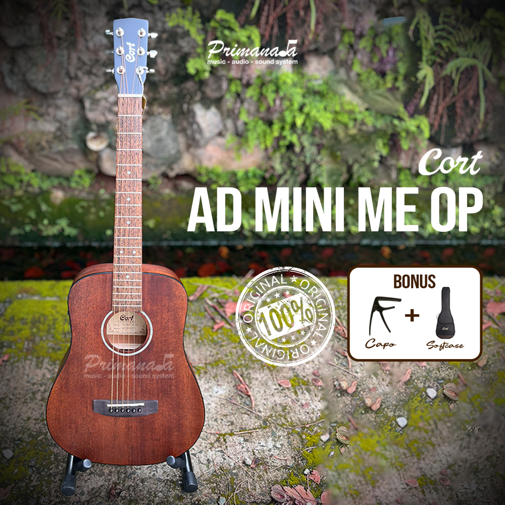 Cort AD Mini ME OP Gitar Akustik Elektrik 3/4 Guitar Junior Acoustic Slim Neck