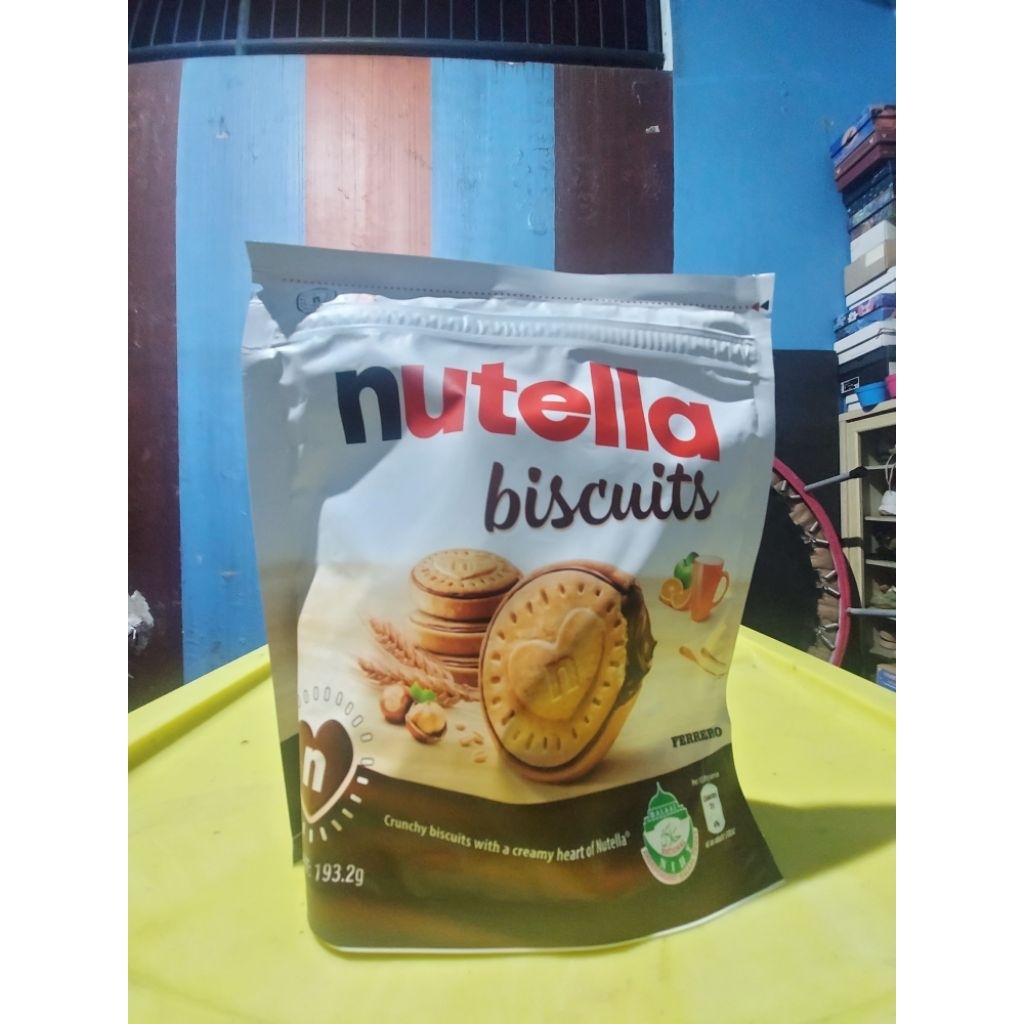 Nutella Biscuit isi 14 pcs (193gr) - Nutella Biskuit Coklat