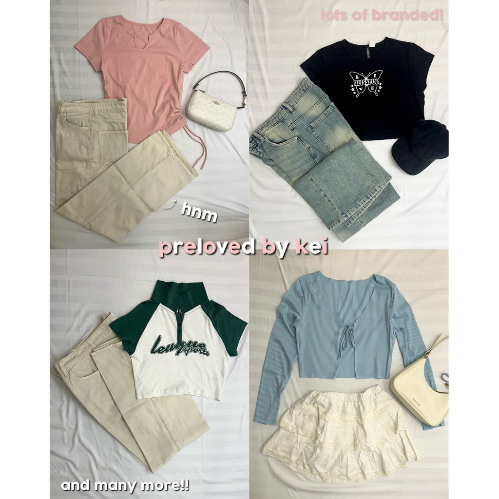 Baju Celana Rok Cardigan Vest Outer Crop Top Hoodie Sweater Korean Preloved (BATCH 3)
