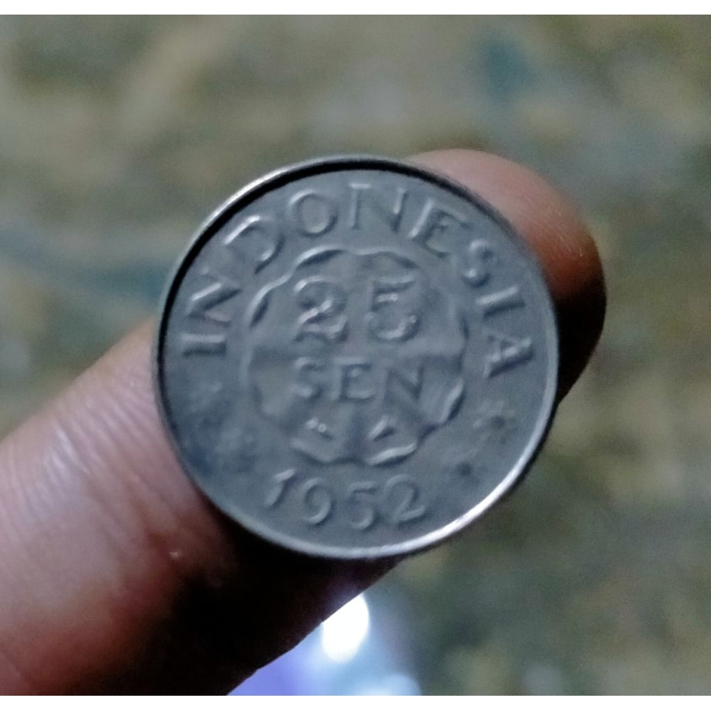 Langka Koin 25 sen dipanegara/Diponegoro 1952