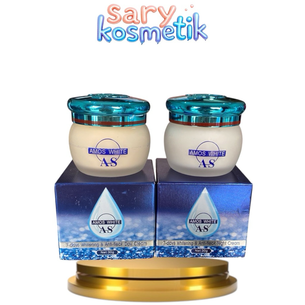 amos white cream moisturizer kemasan baru