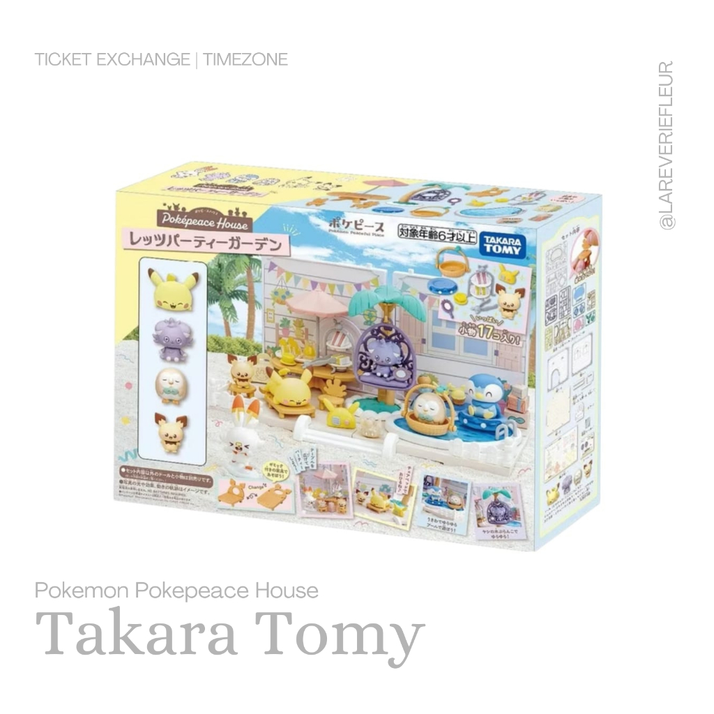 TAKARA TOMY - Pokemon Pokepeace House/Pokemon Collectibles/Pokemon Playset/Set Mainan Pokemon