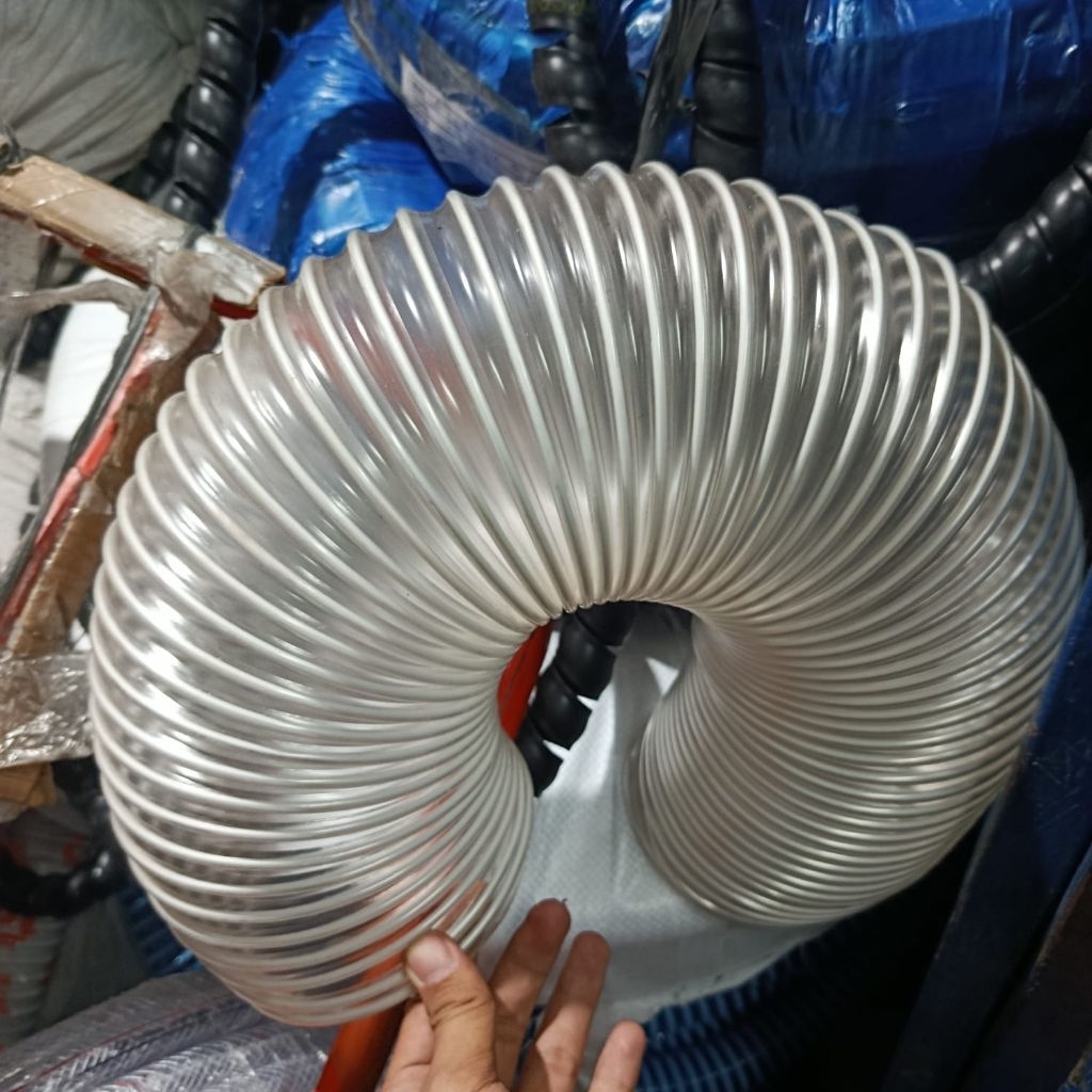 Selang fleksibel PU ducting hose 1½"inch selang fleksibel vacum serbuk kayu