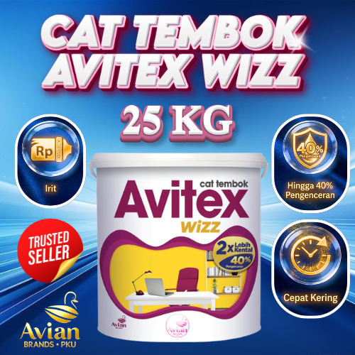 AVITEX WIZZ CAT TEMBOK 25 KG KENTAL, IRIT, CEPAT KERING - Avian Brands Verified Store