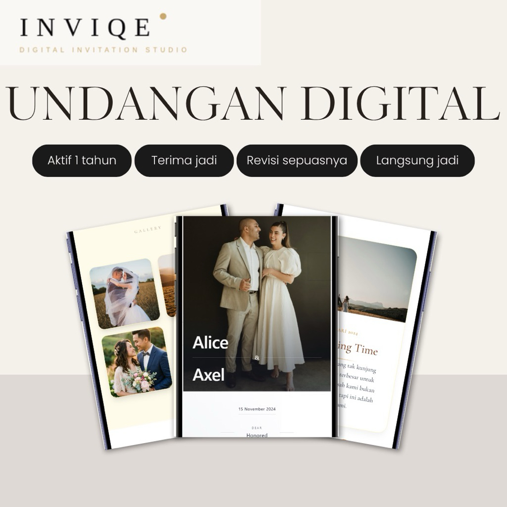 Undangan Digital Online Premium | E-Invitation Website | Wedding Pernikahan  | Ulang Tahun