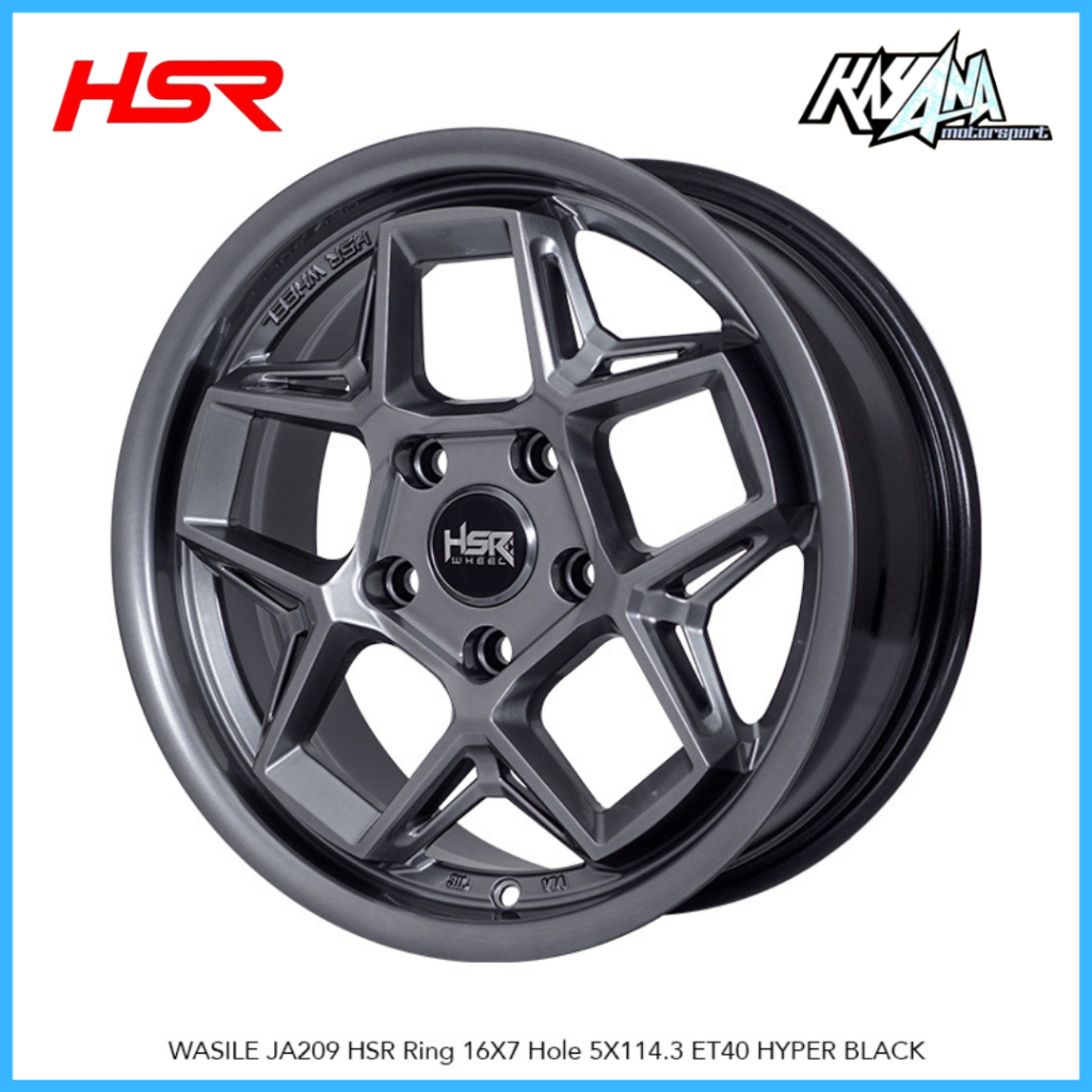 Velg Mobil Variasi R16 HSR WASILE Hole 5x114,3 Pnp Ertiga Luxio Rush Terios Brv dll