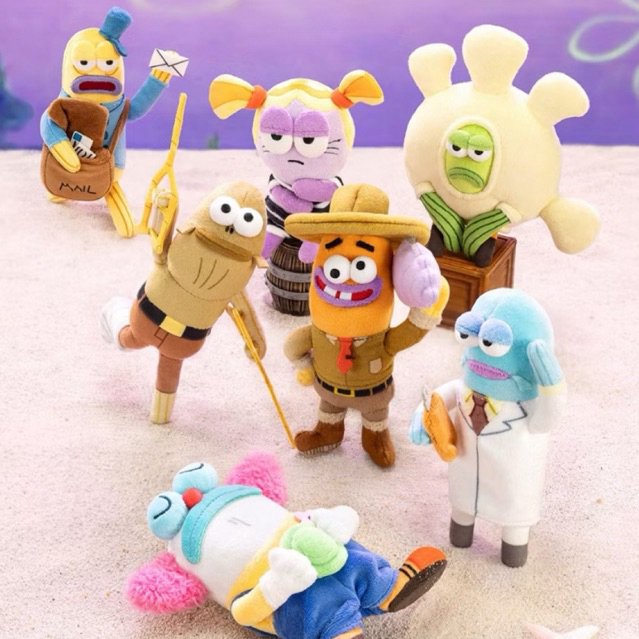POP MART Residents of Bikini Bottom - Whimsical Plush Part 2 Pendant SpongeBob