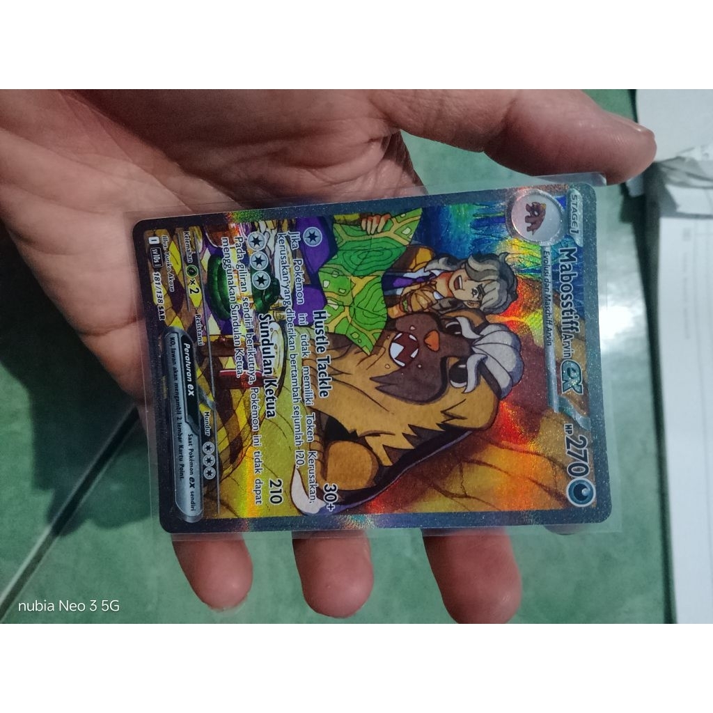 Pokemon card Game - Mabosstiff Arvin EX SAR Sv10s