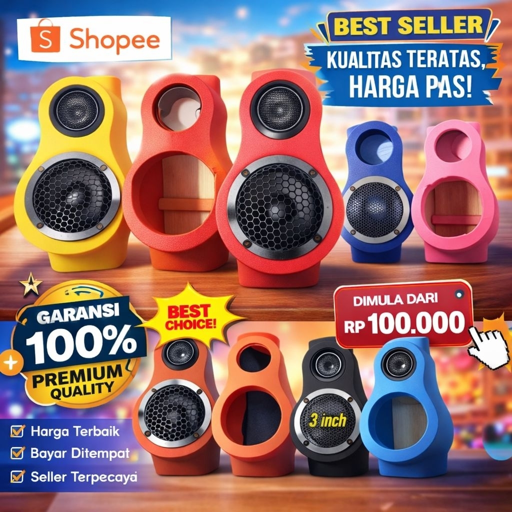 Dudukan Speaker Pilar 3 Way(Sepasang Kanan Kiri)