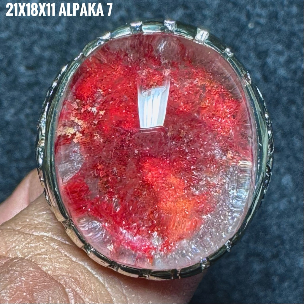 Cincin Batu Akik Natural Kecubung Karang