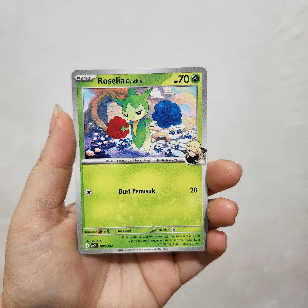 Kartu Pokemon TCG Indonesia - Budew Roselia Roserade