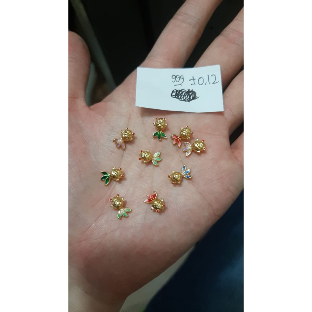 CHARM IKAN KOI WARNA KADAR 24K HONGKONG 999