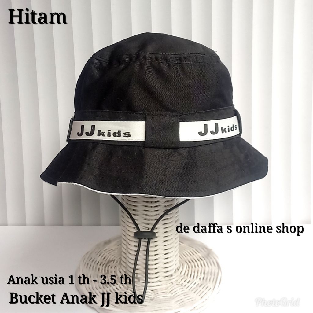 TOPI ANAK BUCKET HAT ANAK JJ KIDS USIA 1 TAHUN  - 4 TAHUN BUCKET POLOS ANAK BUCKET HAT ANAK LAKI LAK