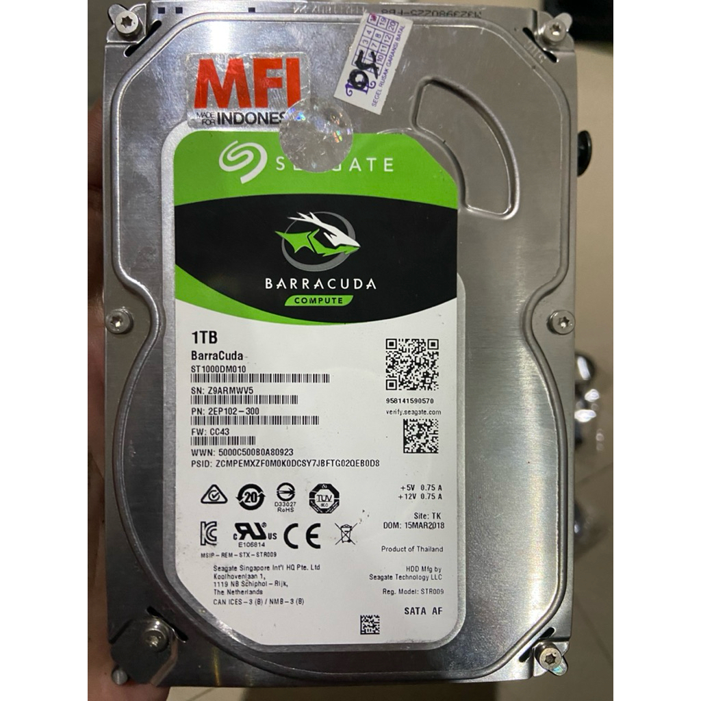 Hardisk Exsternal Second ,seagate 1tb