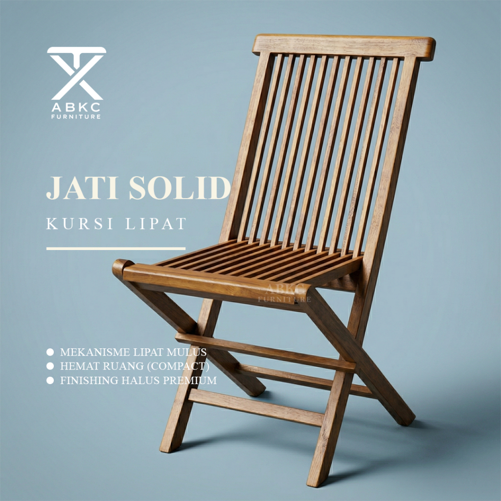 Kursi Lipat Kayu Jati || Kursi Outdoor || Kursi Lipat Minimalis