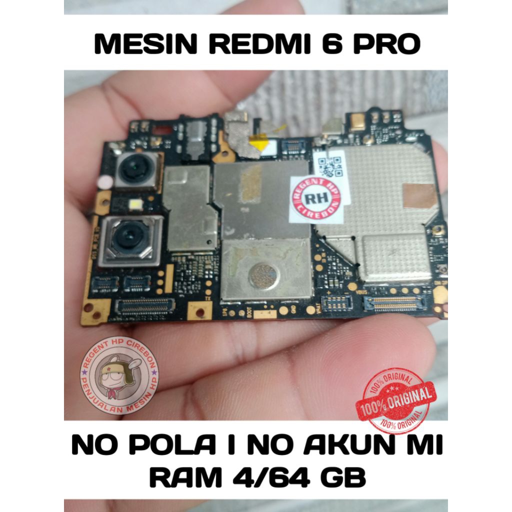 (NO POLA) MESIN REDMI 6 PRO NORMAL TEST
