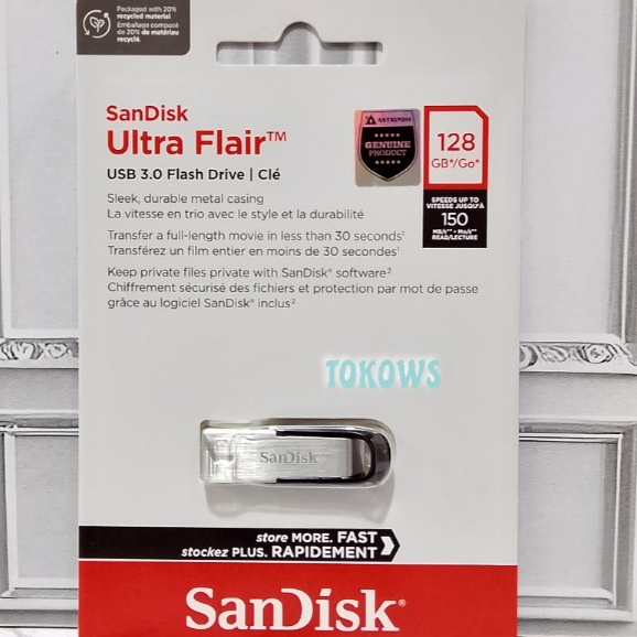 SANDISK USB FLASH 128GB ULTRA FLAIR CZ73 USB 3.0 /FLASHDISK 128 GB