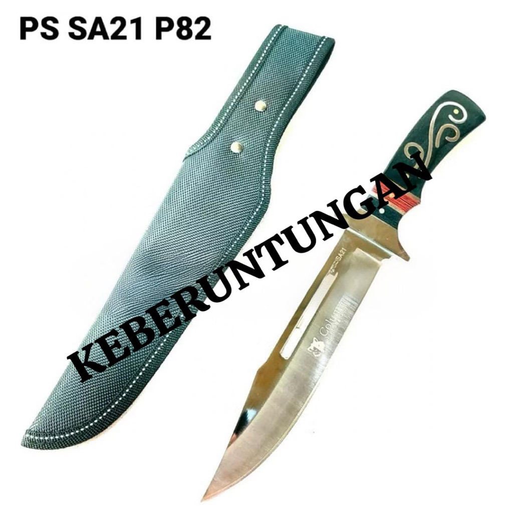 PISAU COLOMBIA SA21 HUNTING KNIFE SURVIVAL KIT PISAU DAPUR KEMAH