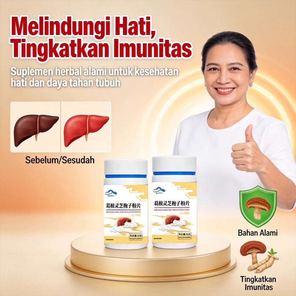 Penawaran Waktu Terbatas   Kapsul Gel Bubuk Spora Lingzhi - Untuk Kesehatan Hati & Imunitas Tingkatk