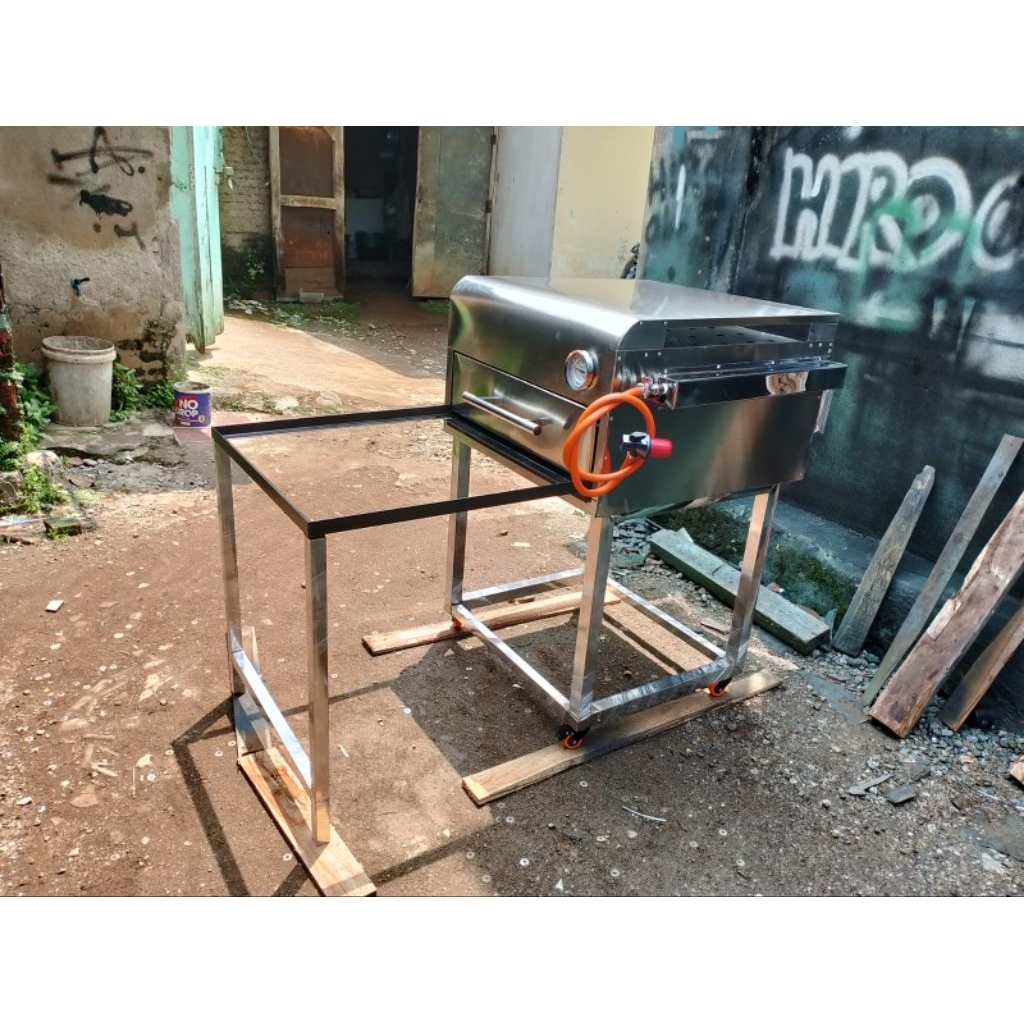 OVEN GAS KHUSUS BUAT KUE LAPIS LEGIT UKURAN 60×60×50cm BAHAN STAINLESS TEBAL KUALITAS D JAMIN BAGUSS