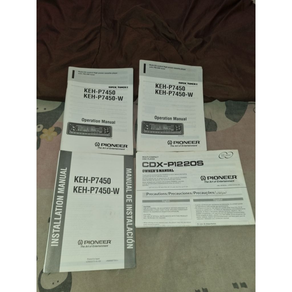 Pioneer Super Tuner III KEH-P7450 & CDX P1220S User Manual