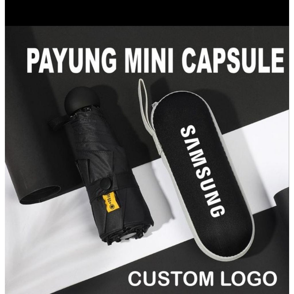 payung lipat 3 kapsul mini/payung lipat mini custom logo/payung lipat kapsul souvenir