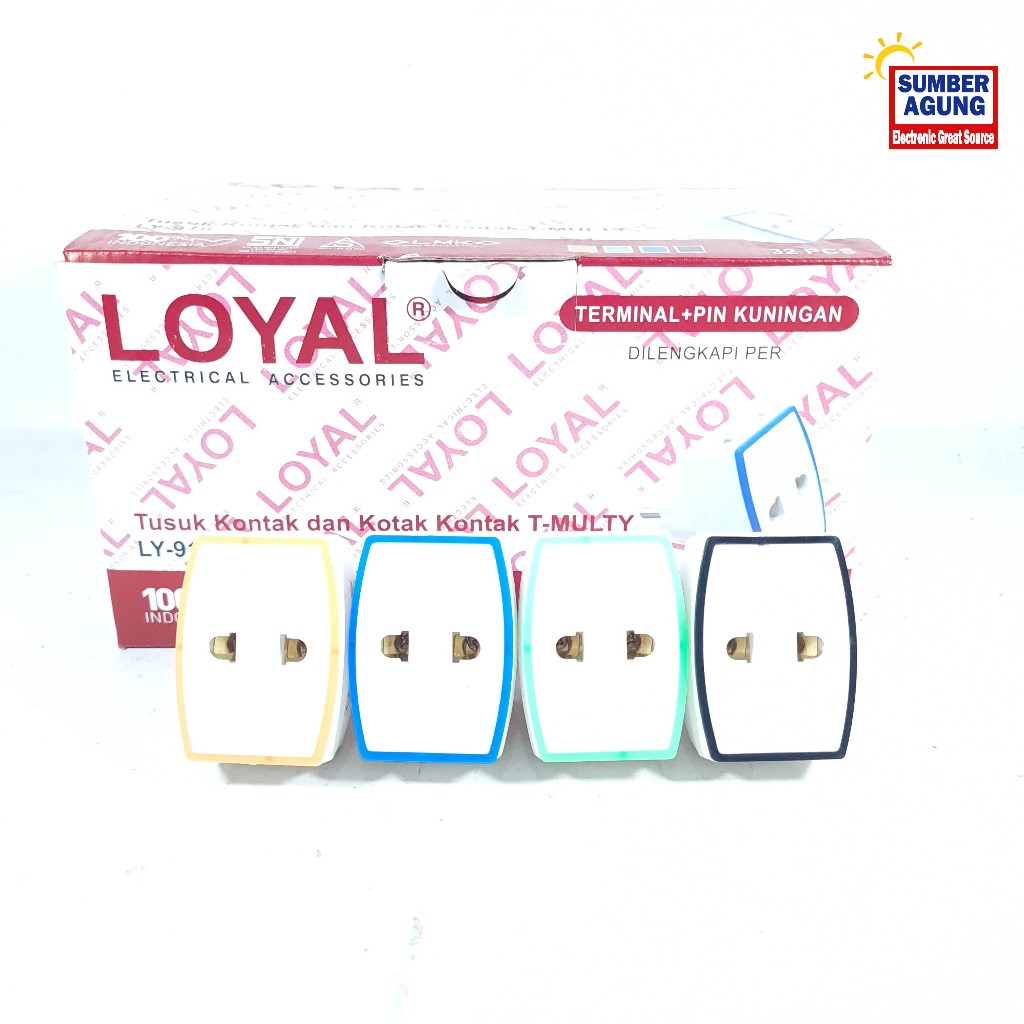 Steker T Loyal Cabang Multi 918 Steker T Multi Loyal 918 Lubang 3 Berkualitas Tinggi