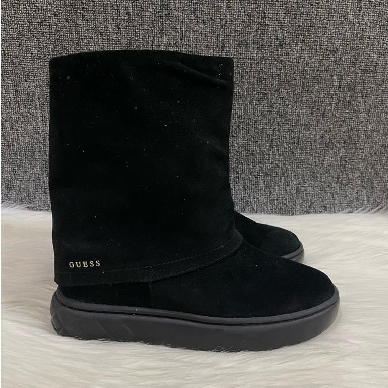 PSPGN.CO | original branded guess sepatu kulit wanita wedges angkle boot