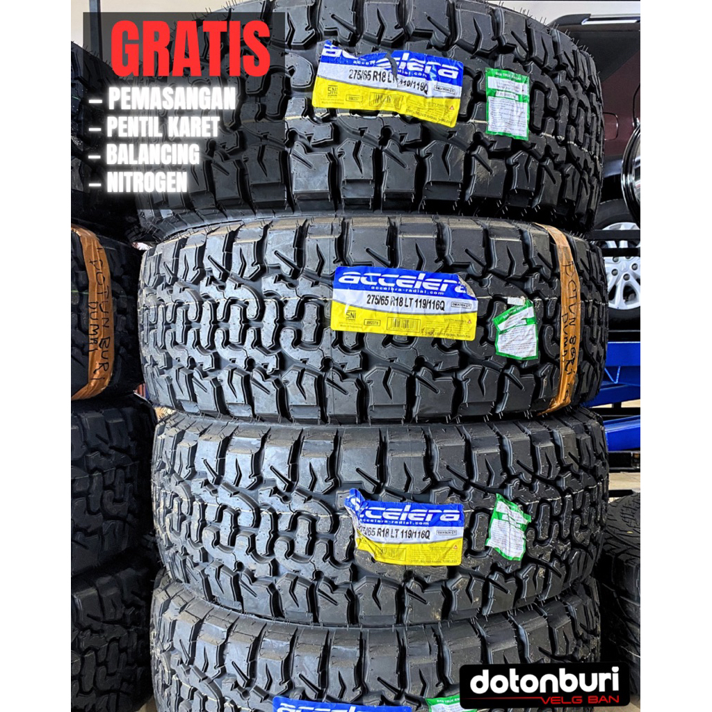 Ban Semi Offroad R18 275/65 Merek Accelera Omikron CT 275 65 Ring 18