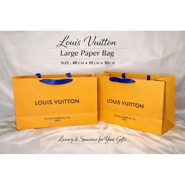 Paper Bag Branded LV Large Paper Bag Original Store Pembungkus Kado