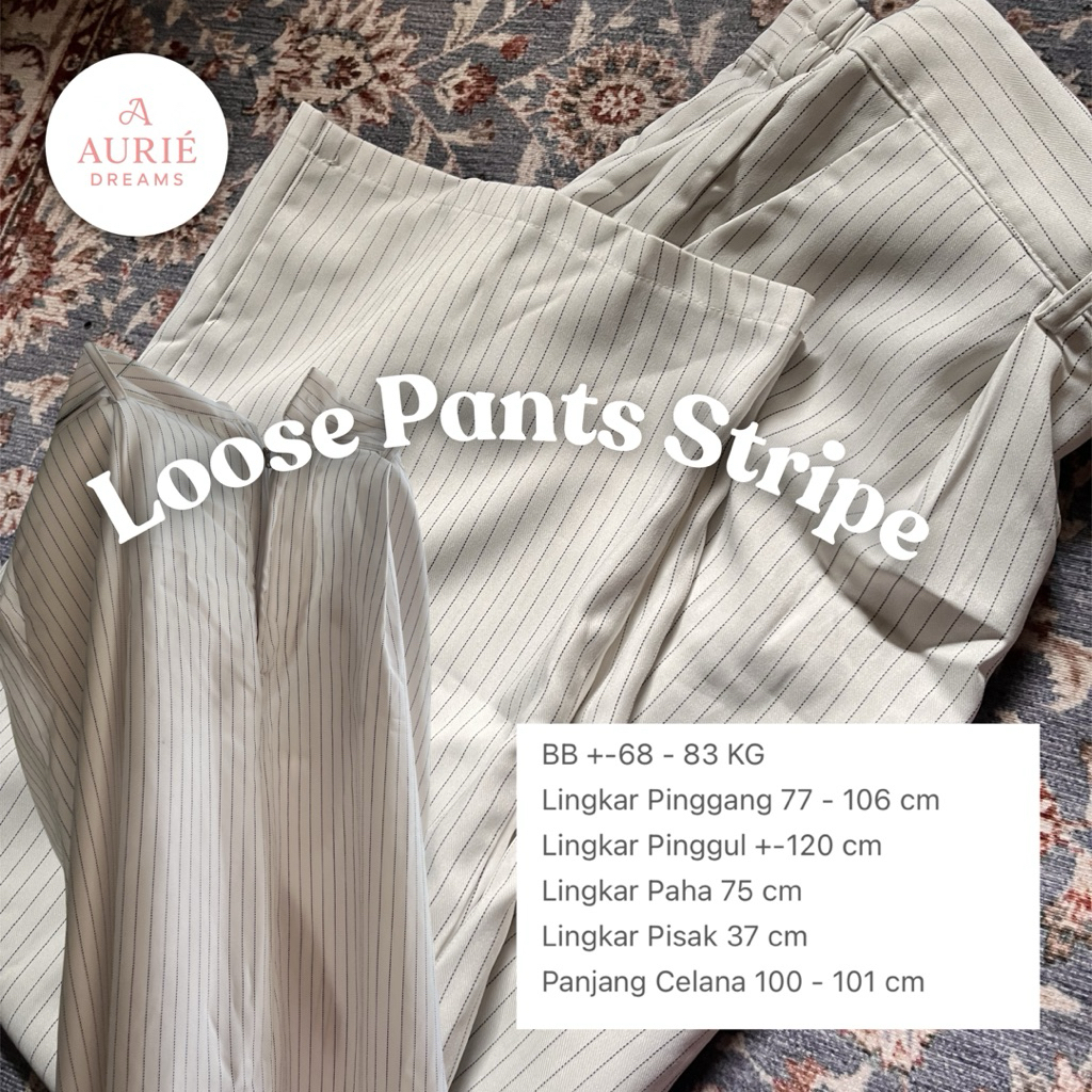 PRELOVED LOOSE PANTS STRIPE