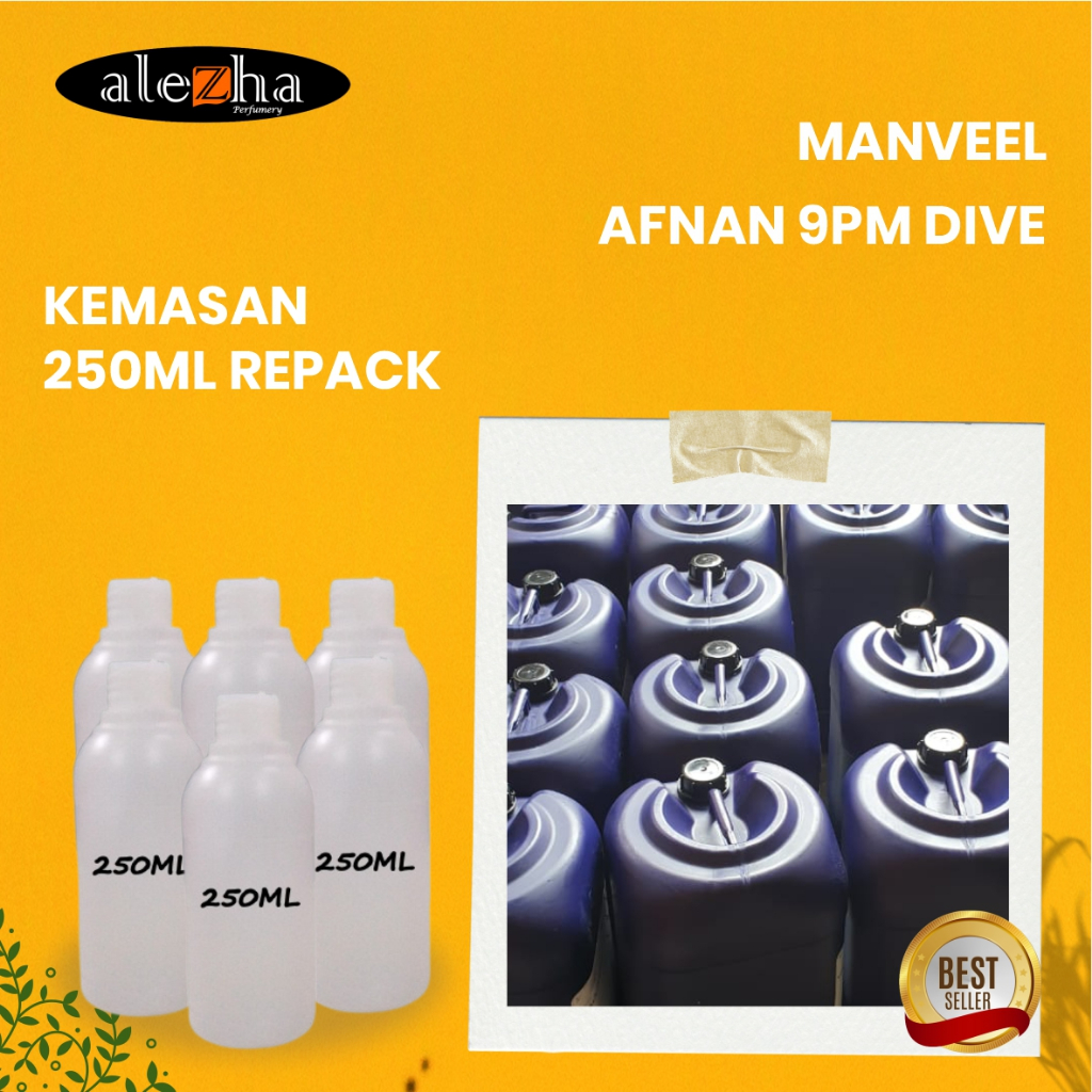 Bibit Parfum Murni AFNAN 9PM DIVE (MANVEEL) 250ML REPACK