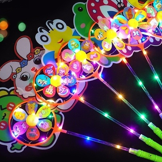 Family168.id - MAINAN KINCIR ANGIN LED KARAKTER / KINCIR ANGIN LAMPU LED RAINBOW DISCO /KINCIR ANGIN