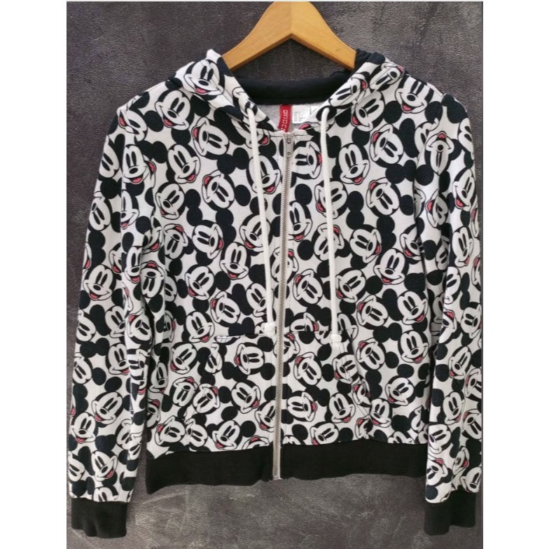 Zipper Hoodie Divided H&M X Disney Full Print AOP Original Sweater Hoodie Resleting