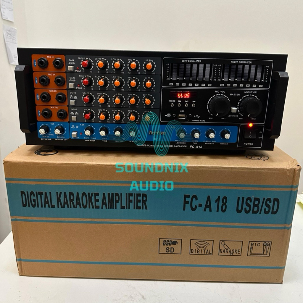 Amplifier Power / Ampli Toa Masjid FIRSTCLASS FC-A18 Echo Mixing Amplifier fc 18 ampli fc a18 ( BISA