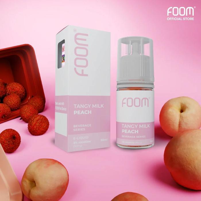 Liquid Foom Tangy Milk Peach Salt Nic 30MG 30ML by Foom Lab Global