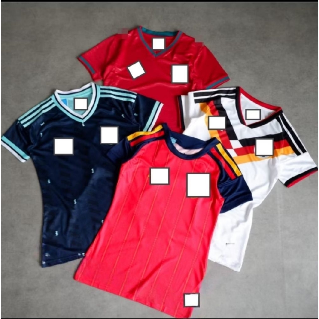 JERSEY BOLA LADIES WANITA PIALA DUNIA WC HOME AWAY 2025 2026 PORTUGAL JERMAN SPANYOL ARGENTINA
