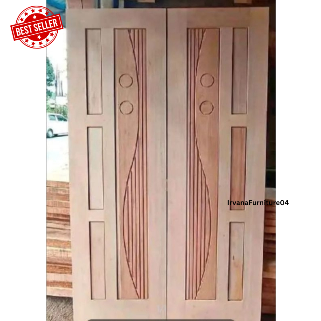 READY STOKI Pintu Kuputarung Pintu Utama Kayu Mahoni