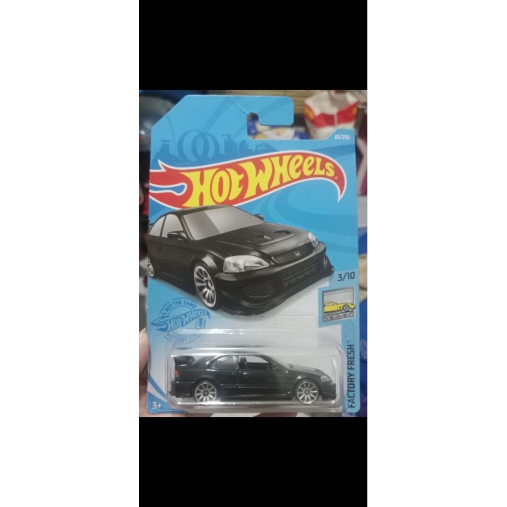 hotwheels civic si hitam